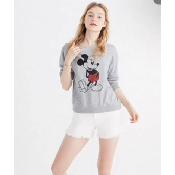 Madewell Mickey Mouse Sweatshirt New York Graphic Womens Size XXS ***FLAW*** - Picture 3 of 11
